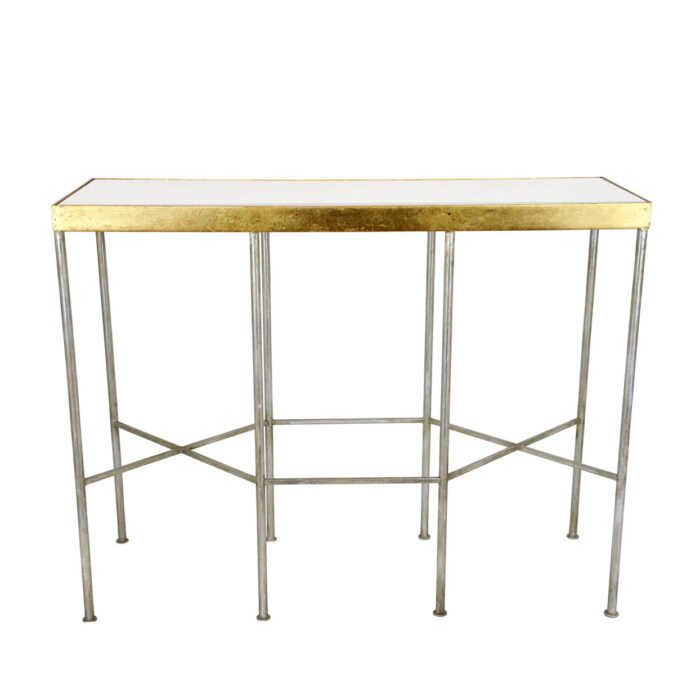 Alai Silver and Gold Console Table