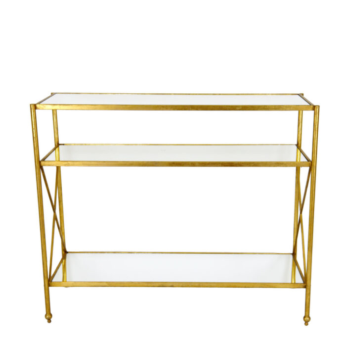 Alan Gold Console Table with 3 Shelves