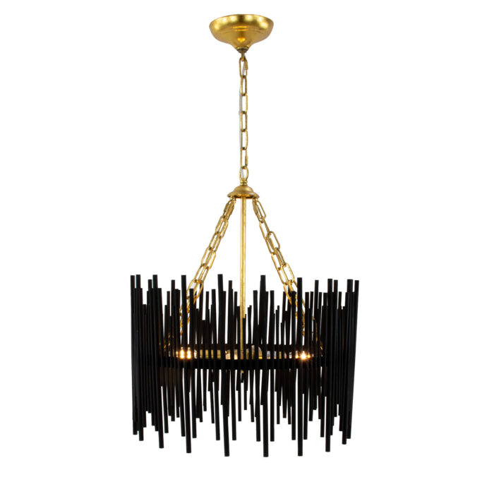 Atlas Black Small Chandelier- Celline Home