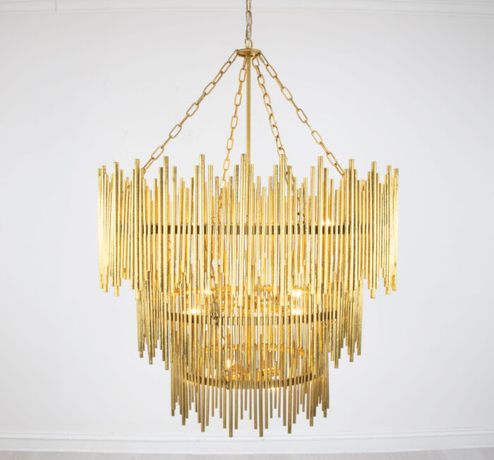 Atlas Gold 3 Tier Chandelier - Image 6