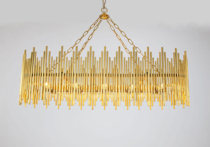 Atlas Gold Oval Chandelier - Image 3