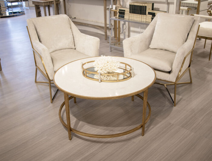 Augustine Gold Round Coffee Table - Image 10