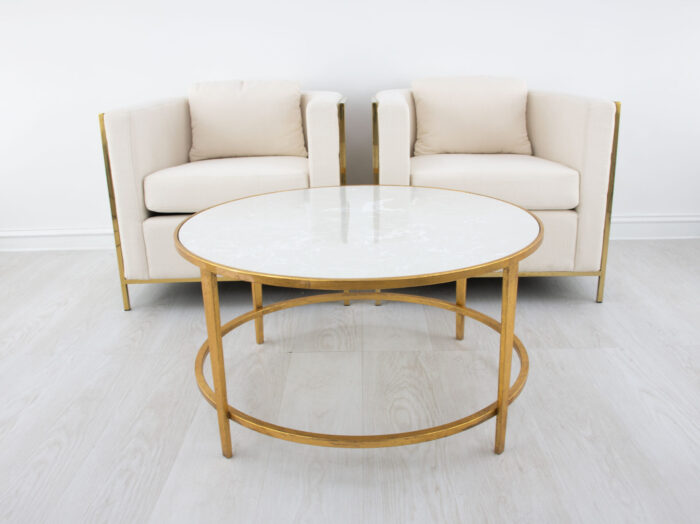 Augustine Gold Round Coffee Table - Image 6