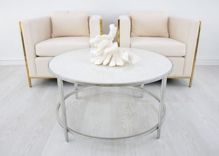 Augustine Silver Round Coffee Table - Image 5