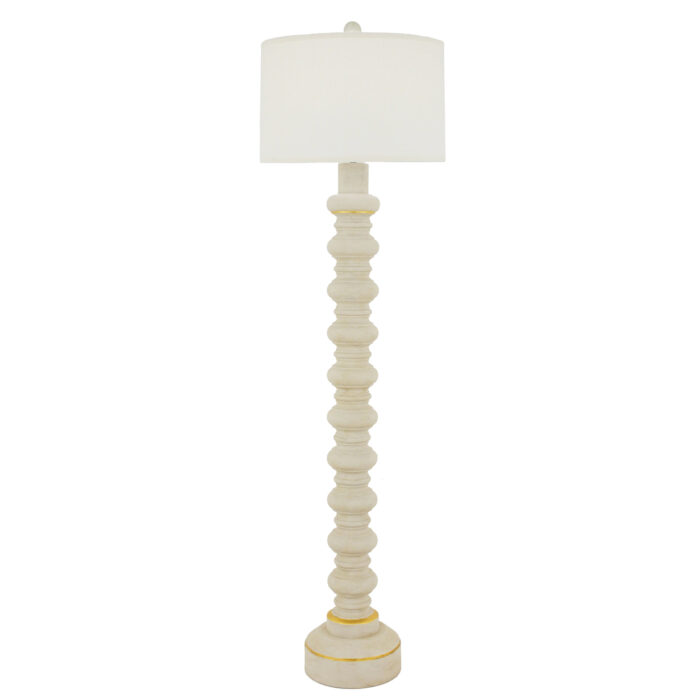 Beatrix Abolone Wood Floor Lamp - Image 2