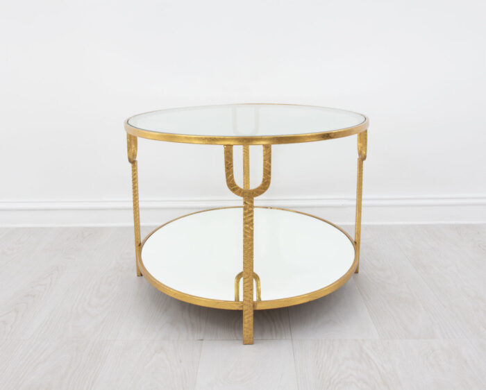 Blanca Oval Gold Coffee Table - Image 4