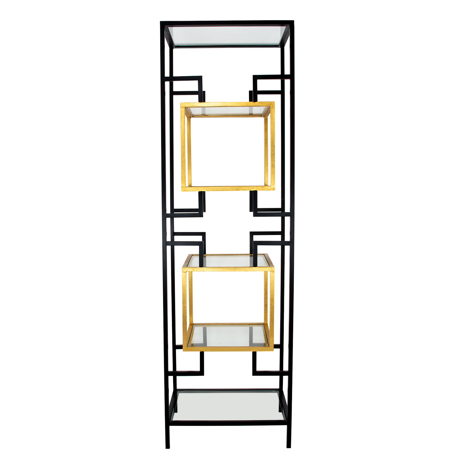 Bullani Black & Gold Small Shelf- Celline Home