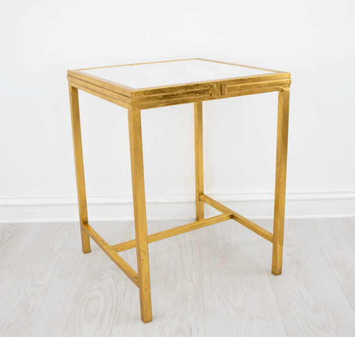 Celine Gold Square Side Table - Image 2