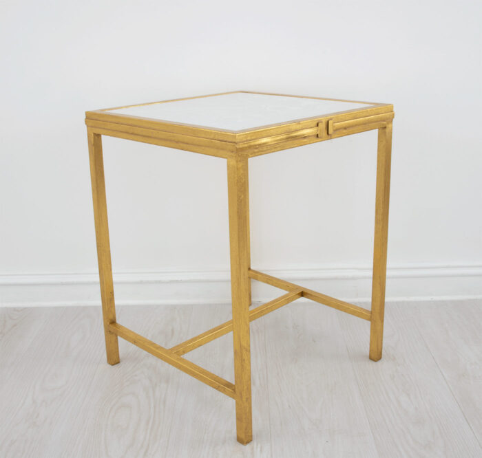 Celine Gold Square Side Table - Image 4