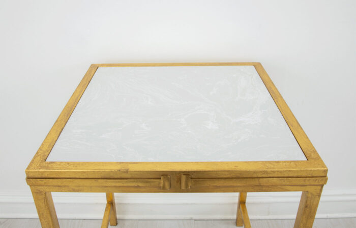 Celine Gold Square Side Table - Image 7