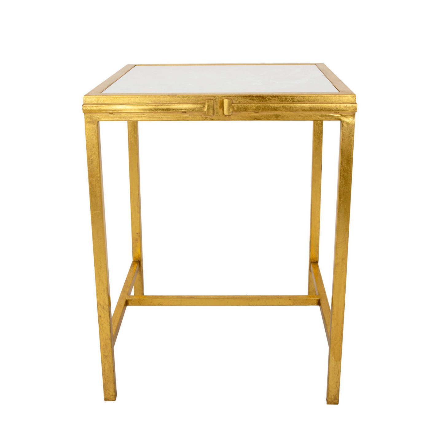 Celine Gold Square Side Table- Celline Home