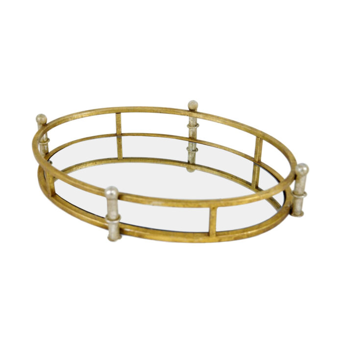 City Gold Oval Tray