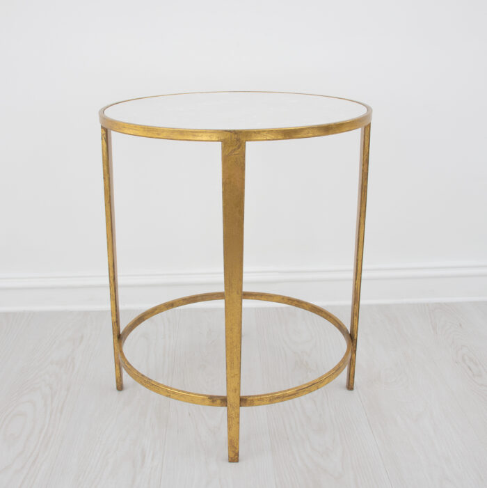 Dolly Gold Round Side Table - Image 2