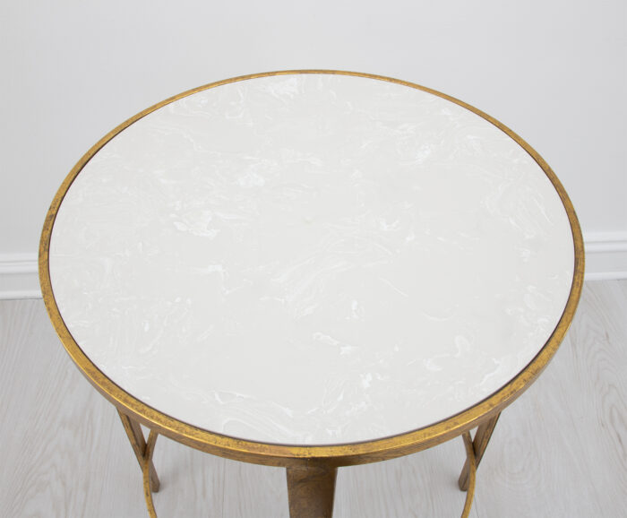 Dolly Gold Round Side Table - Image 4