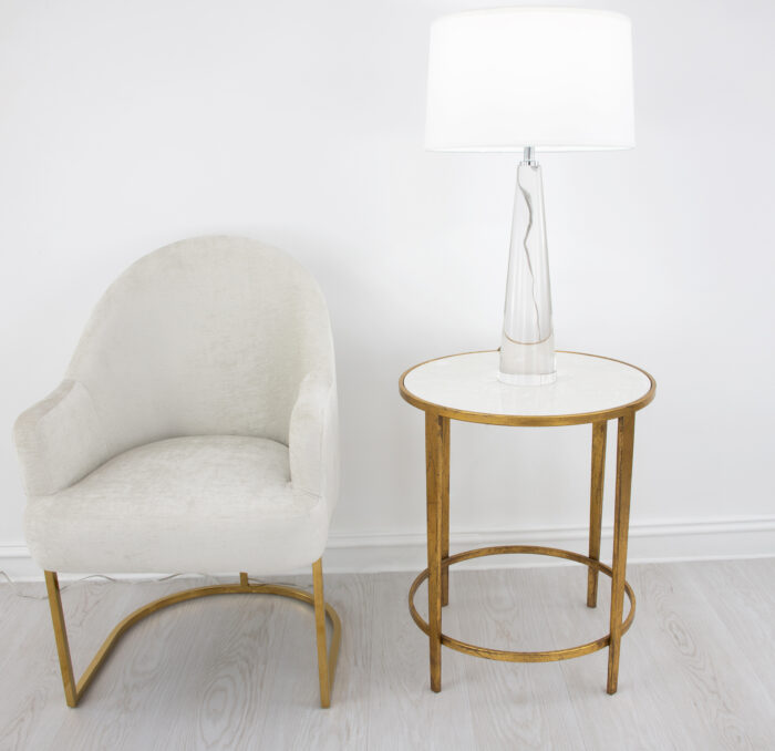 Dolly Gold Round Side Table - Image 5