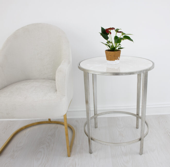 Dolly Silver Round Side Table - Image 7