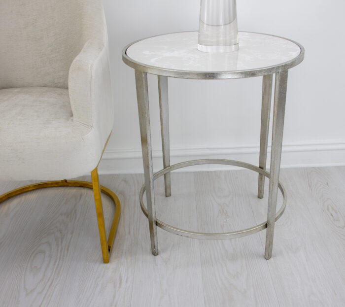 Dolly Silver Round Side Table - Image 5