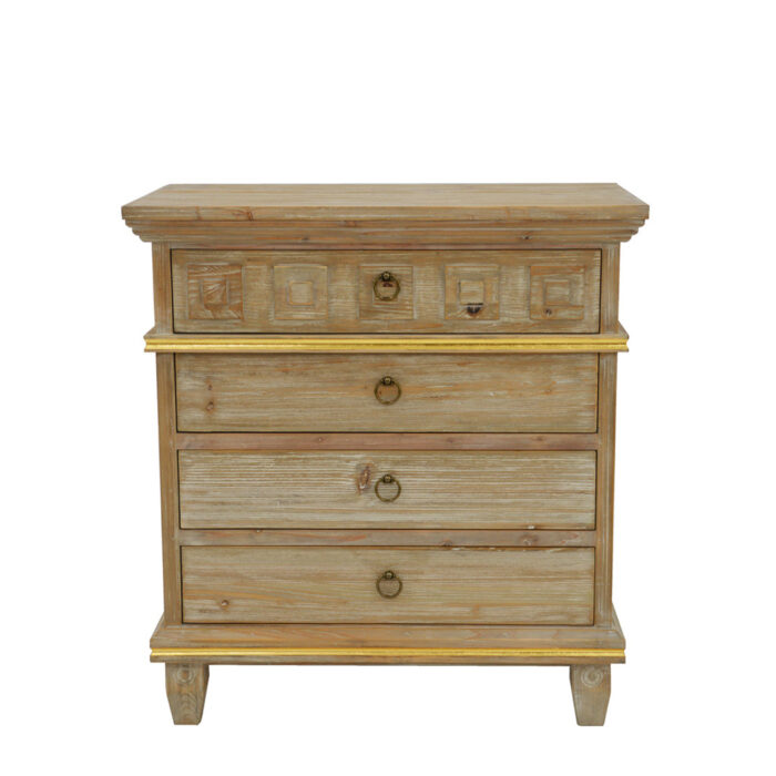 Donatello Oak Wood Nightstand