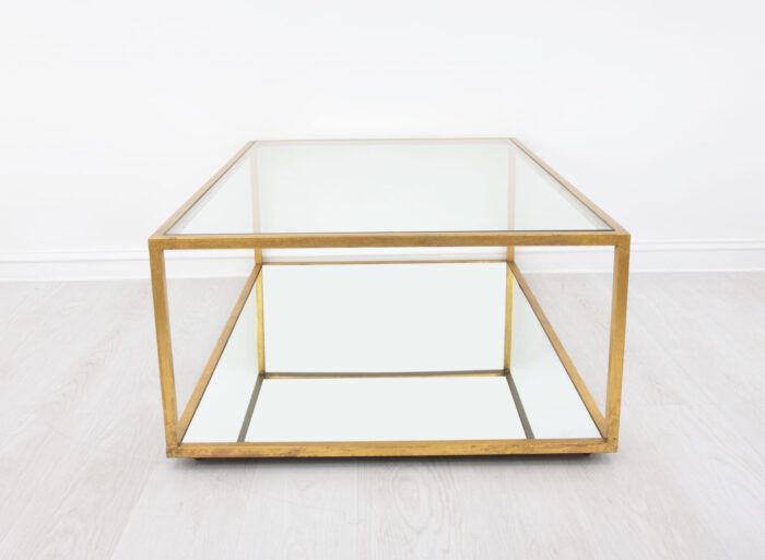 Emily 2 Shelves Gold Coffee Table - Image 5