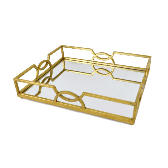 Holliday Gold Rectangular Tray