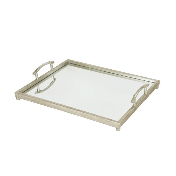 Fancy Silver Leaf Tray