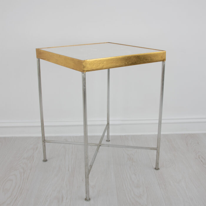 Faye Silver and Gold Side Table - Image 2