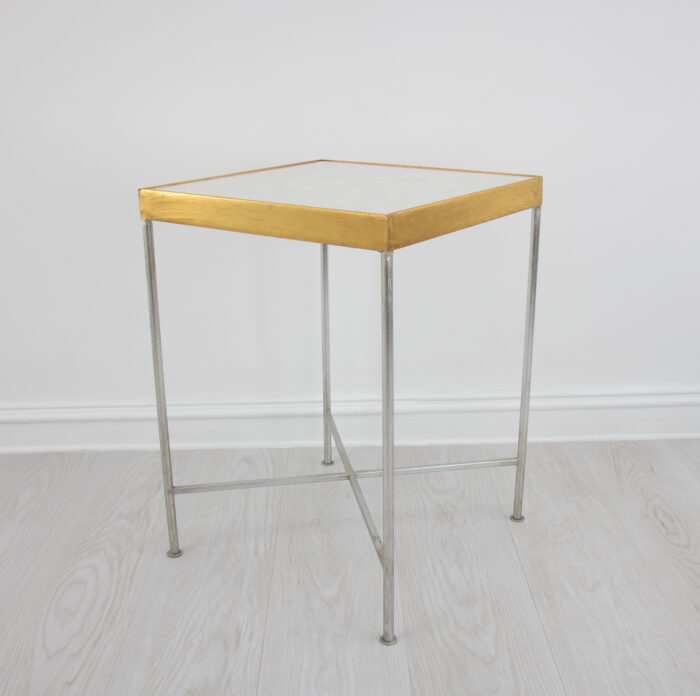 Faye Silver and Gold Side Table - Image 3