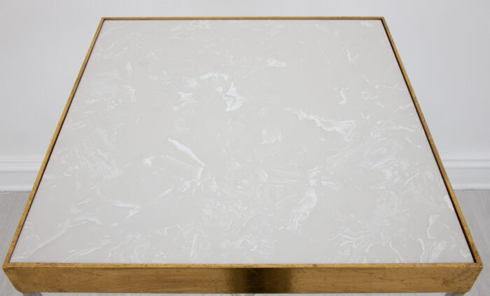 Faye Silver and Gold Side Table - Image 5