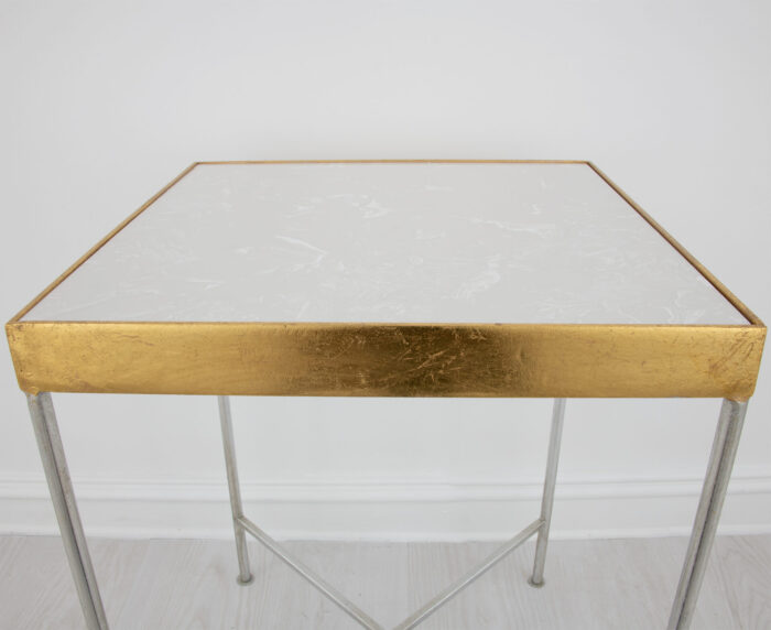 Faye Silver and Gold Side Table - Image 4