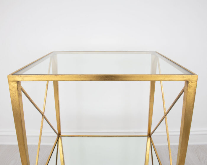 Gemma Gold Leaf Side Table - Image 5