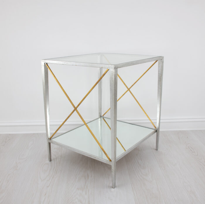 Gemma Silver Leaf Side Table - Image 5