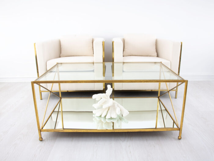 Iris Gold 2 Shelves Coffee Table - Image 5