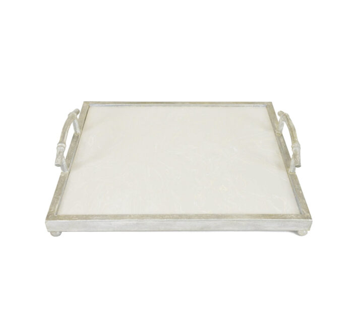 Lalana Silver Tray with White Stone - Image 3