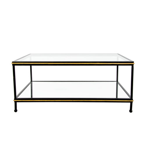 Lauren Black & Gold Coffee Table- Celline Home