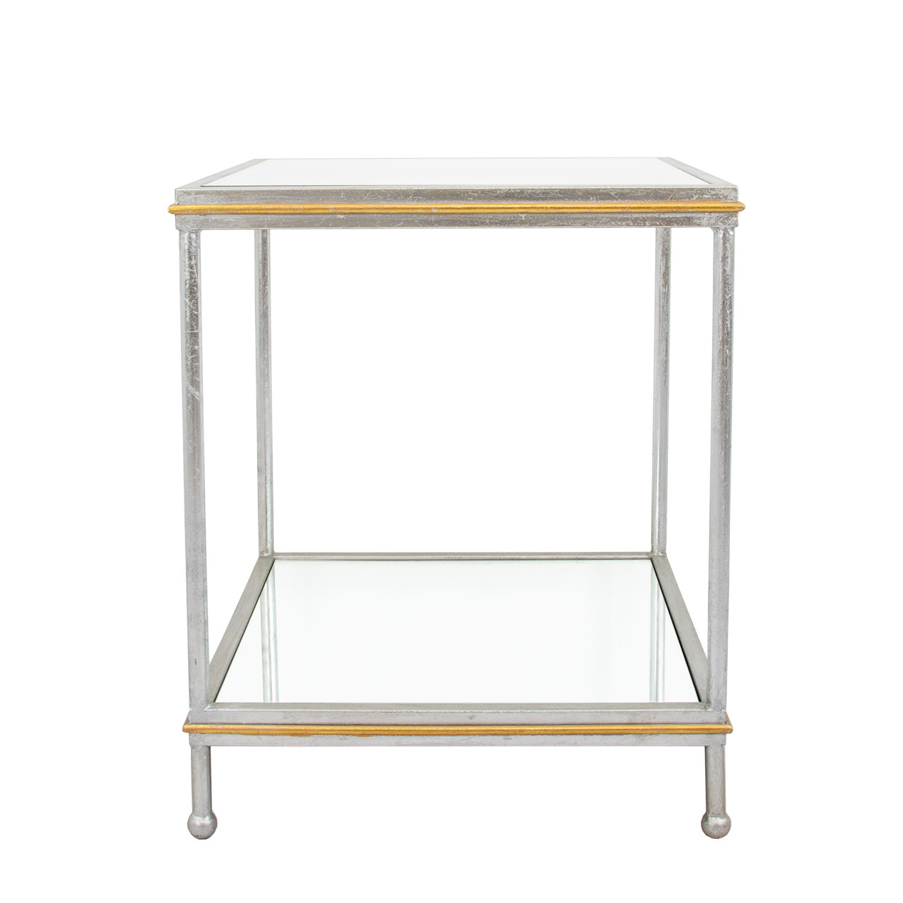 Lauren Silver & Gold Side Table- Celline Home