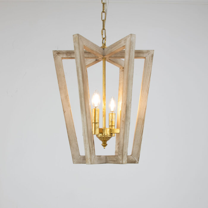 Lea Natural Oak Small Chandelier - Image 5