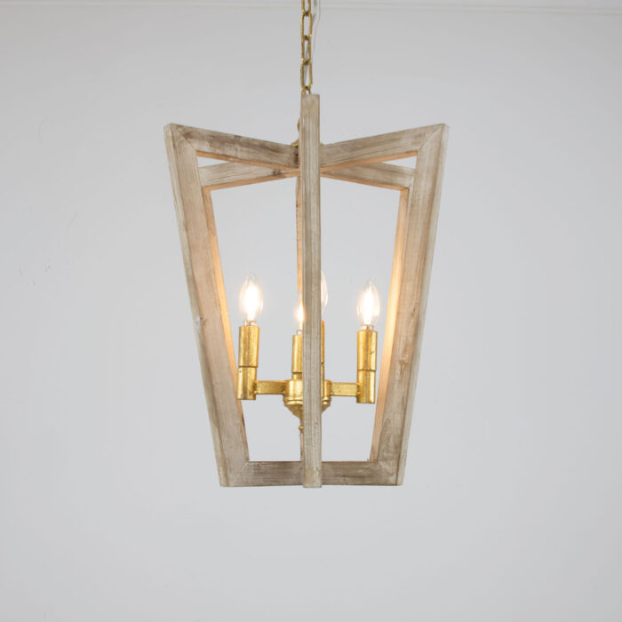 Lea Natural Oak Small Chandelier - Image 6