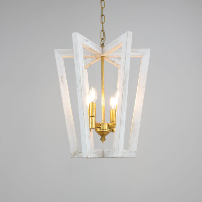 Lea White Oak Small Chandelier - Image 4