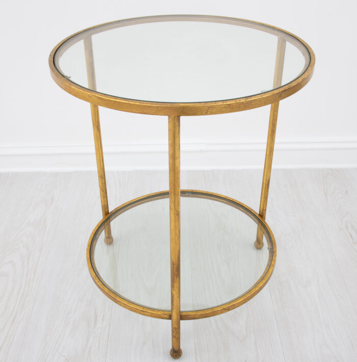 Lilia Gold Round Side Table - Image 4