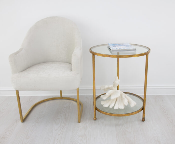 Lilia Gold Round Side Table - Image 8