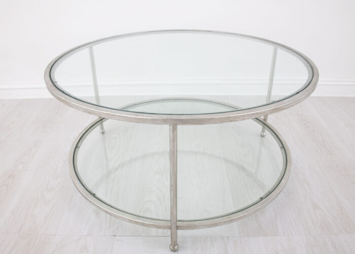 Lilia Silver Round Coffee Table - Image 4