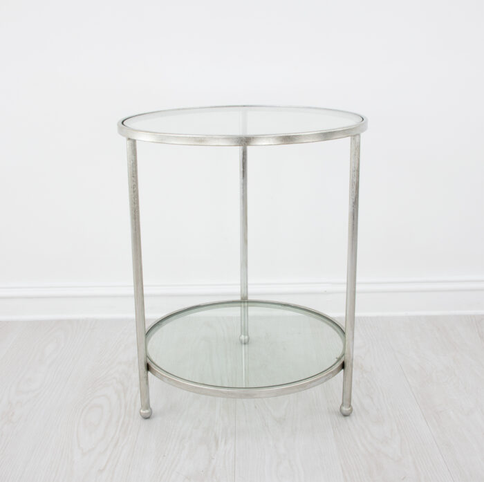 Lilia Silver Round Side Table - Image 2