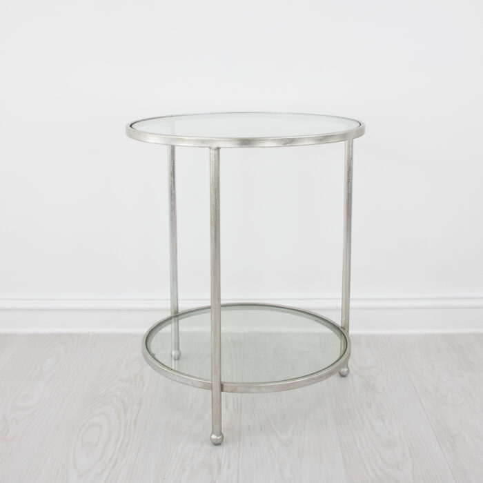 Lilia Silver Round Side Table - Image 5