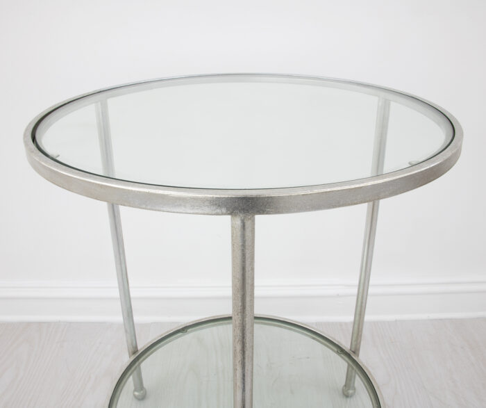 Lilia Silver Round Side Table - Image 4