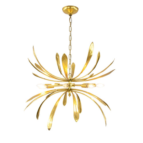 Lilly Gold Chandelier- Celline Home