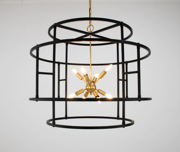 Lilou Black & Gold Chandelier - Image 3