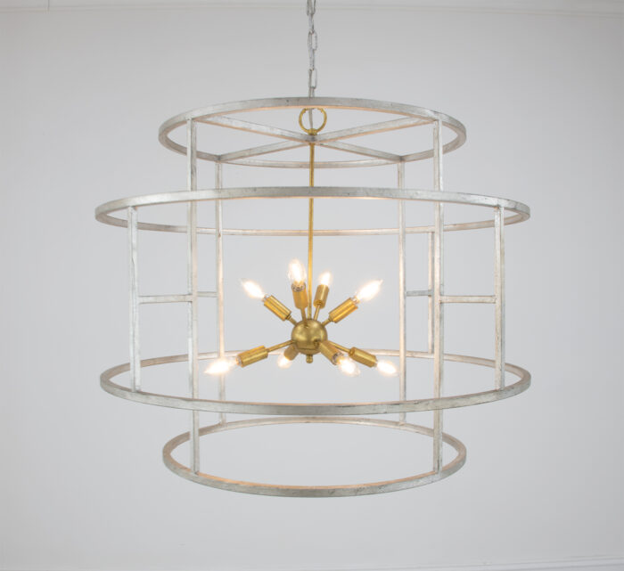 Lilou Silver & Gold Chandelier - Image 2