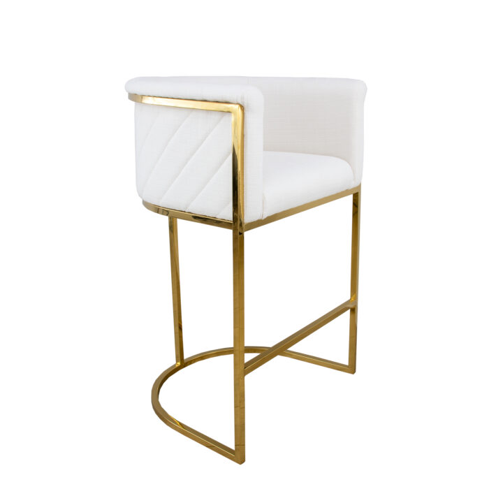 Lucca Gold Counter Stool- Celline Home