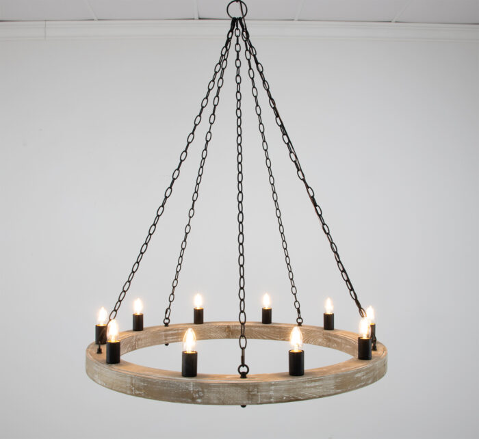 Malo Natural Oak Chandelier - Image 2