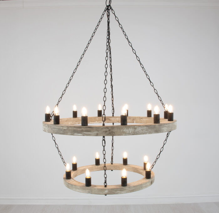 Maloz Natural Oak Chandelier - Image 6